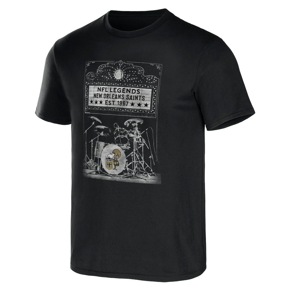 New Orleans Saints NFL x Darius Rucker Collection Band T-Shirt - Black sale
