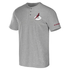 Arizona Cardinals NFL x Darius Rucker Collection Henley T-Shirt - Heather Gray on sale