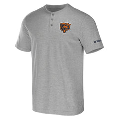 Chicago Bears NFL x Darius Rucker Collection Henley T-Shirt - Heather Gray sale