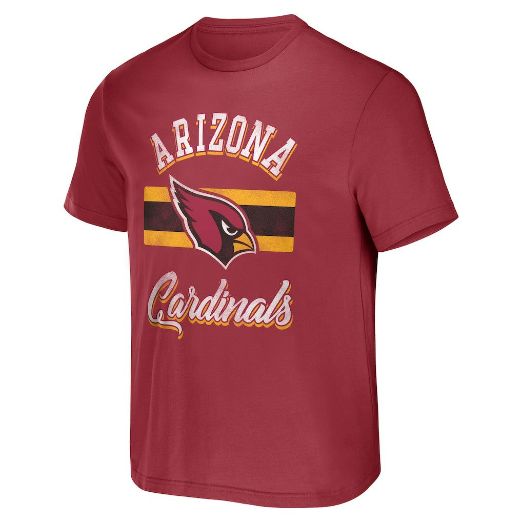 Arizona Cardinals NFL x Darius Rucker Collection Stripe T-Shirt - Cardinal discount