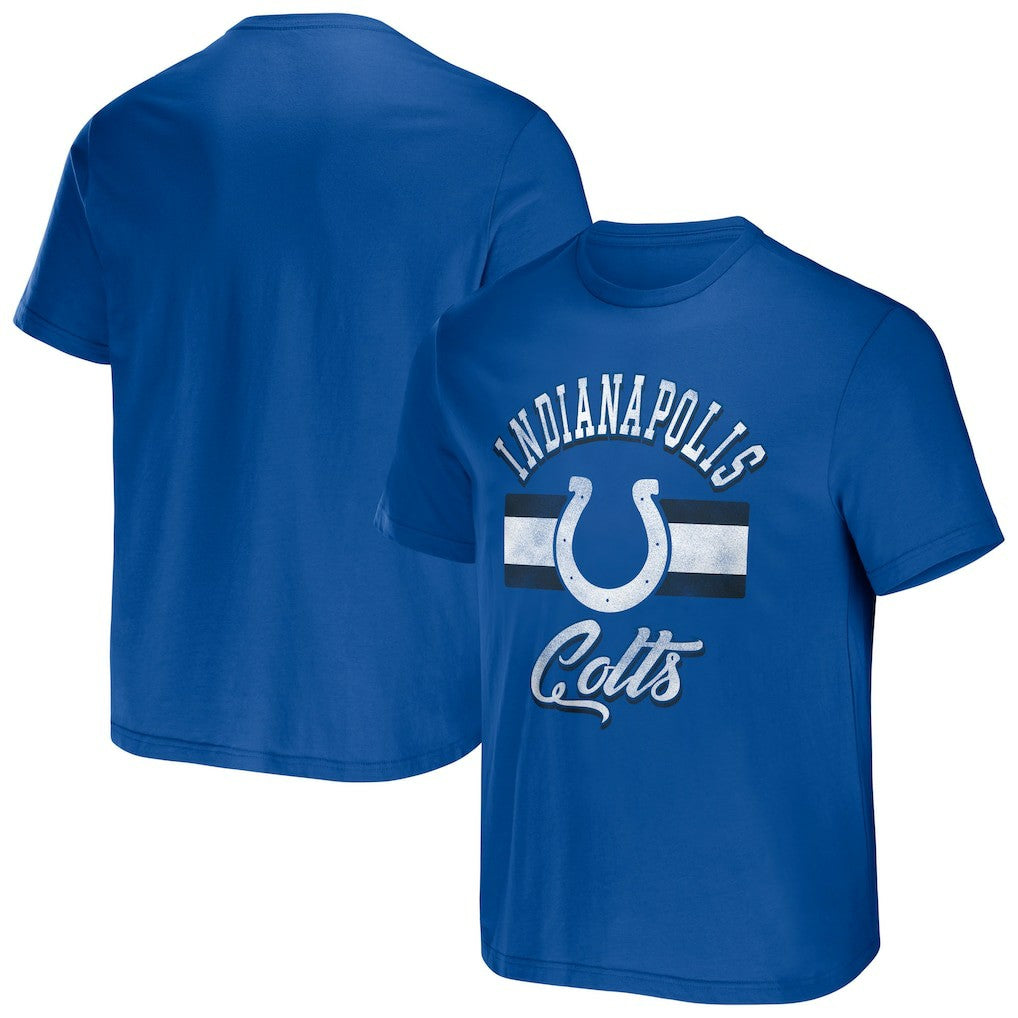 Indianapolis Colts NFL x Darius Rucker Collection Stripe T-Shirt - Royal outlet