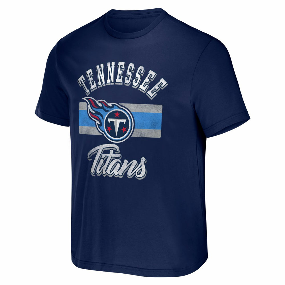 Tennessee Titans NFL x Darius Rucker Collection Stripe T-Shirt - Navy for sale