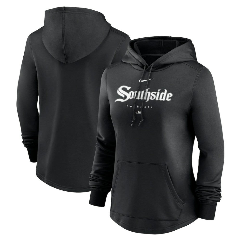 Chicago White Sox Women's City Connect Pregame Performance Pullover Hoodie - Black | Nike