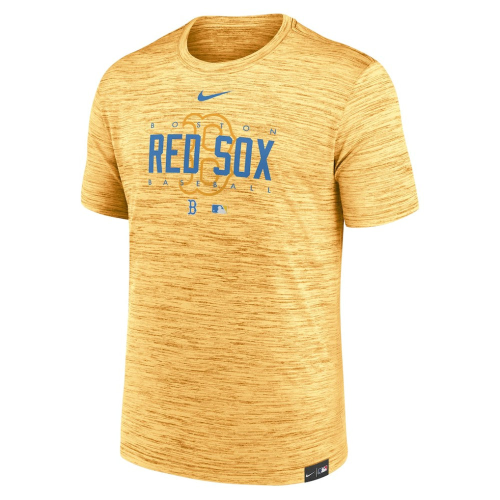 Boston Red Sox City Connect Velocity Practice Performance T-Shirt - Gold | Nike