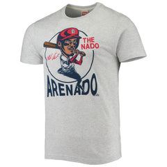 Nolan Arenado St. Louis Cardinals Homage Caricature Tri-Blend T-Shirt - Gray