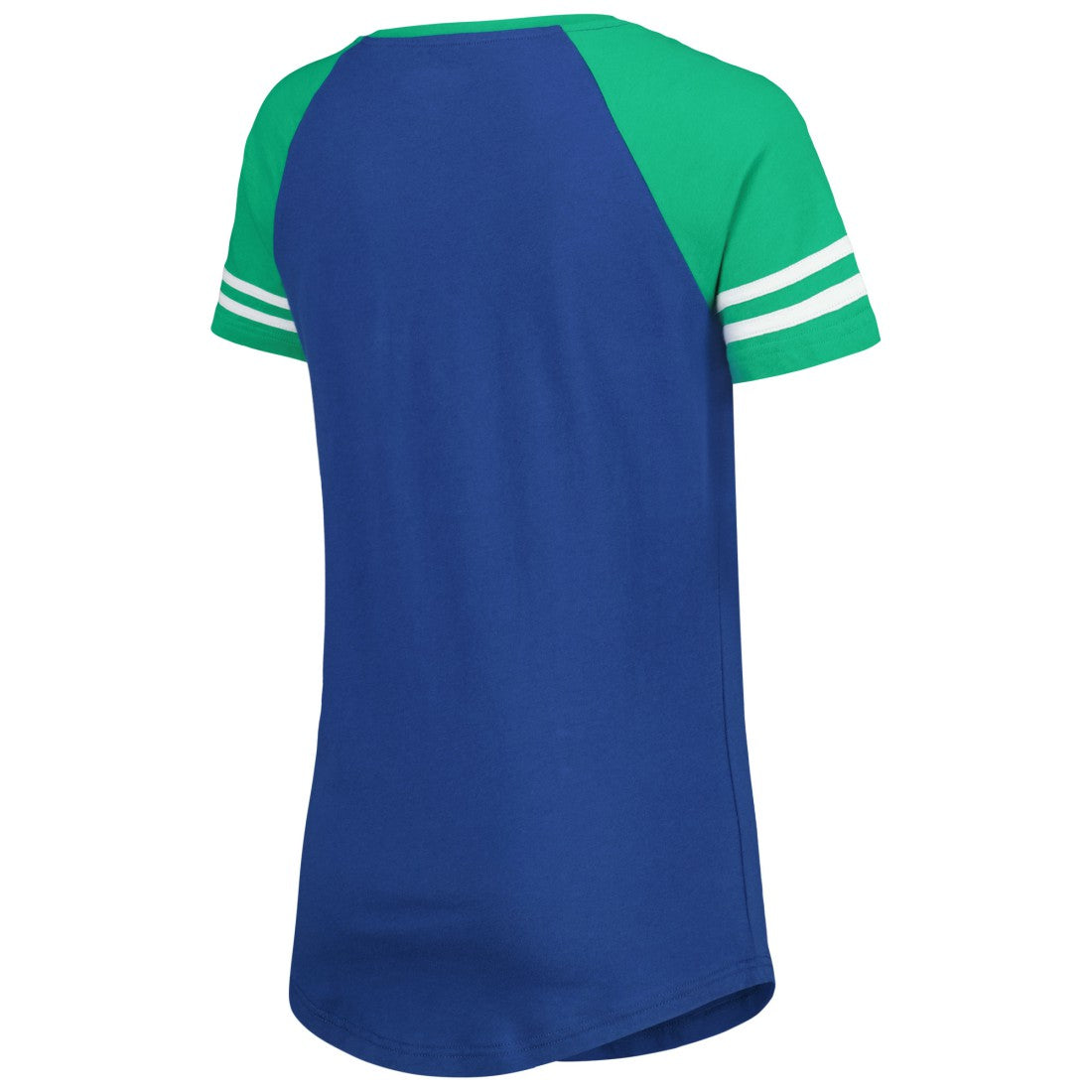 Seattle Seahawks New Era Women's Legacy Lace-Up Raglan T-Shirt - Royal/Green discount
