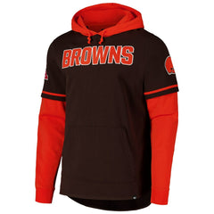 Cleveland Browns '47 Shortstop Pullover Hoodie - Brown outlet