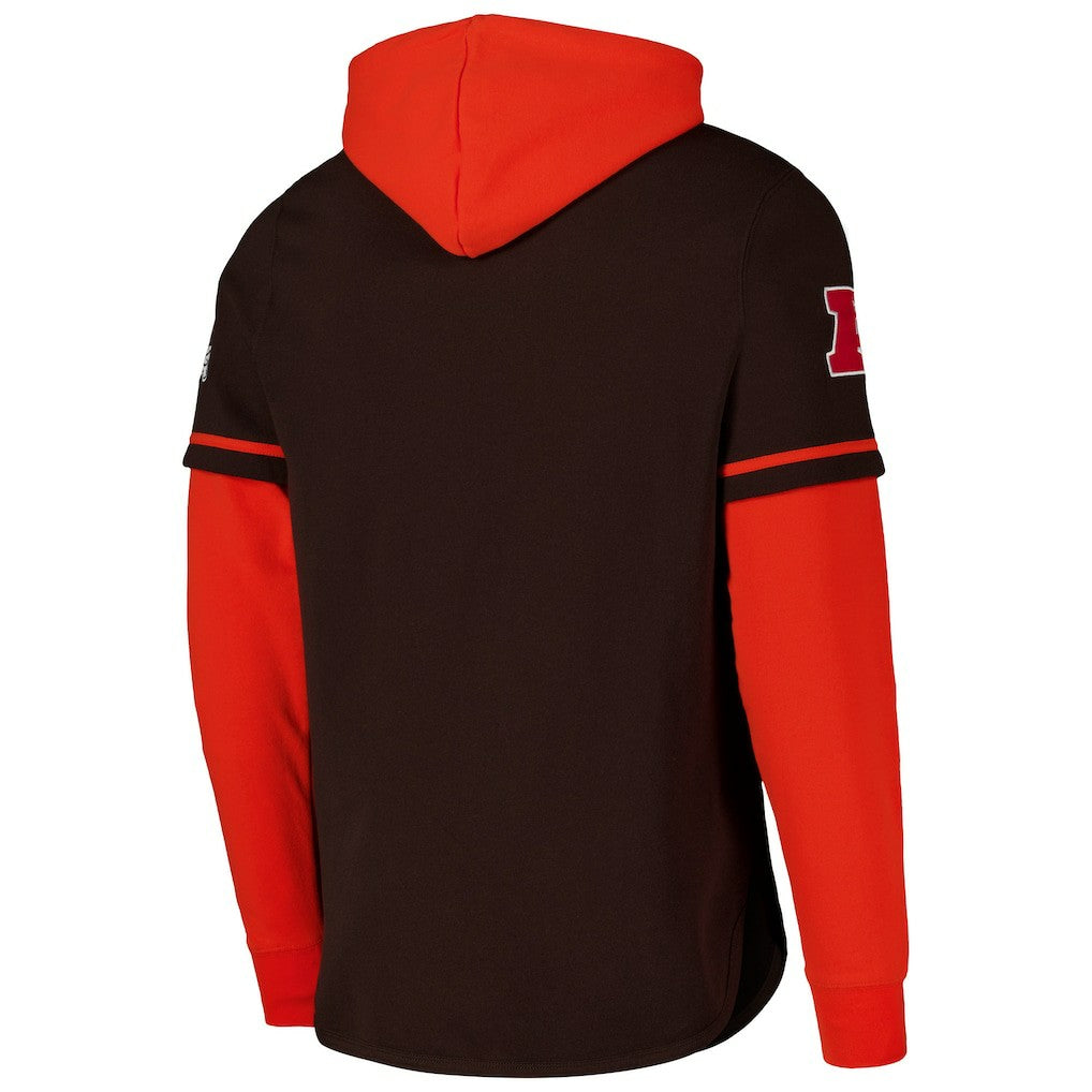 Cleveland Browns '47 Shortstop Pullover Hoodie - Brown outlet