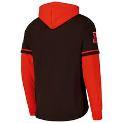 Cleveland Browns '47 Shortstop Pullover Hoodie - Brown outlet