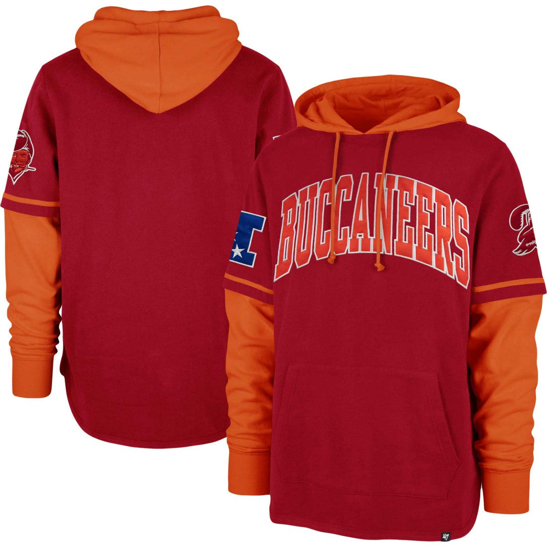 Tampa Bay Buccaneers '47 Shortstop Pullover Hoodie - Red outlet
