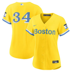 David Ortiz Boston Red Sox Women's City Connect Replica Player Jersey - Gold | Nike