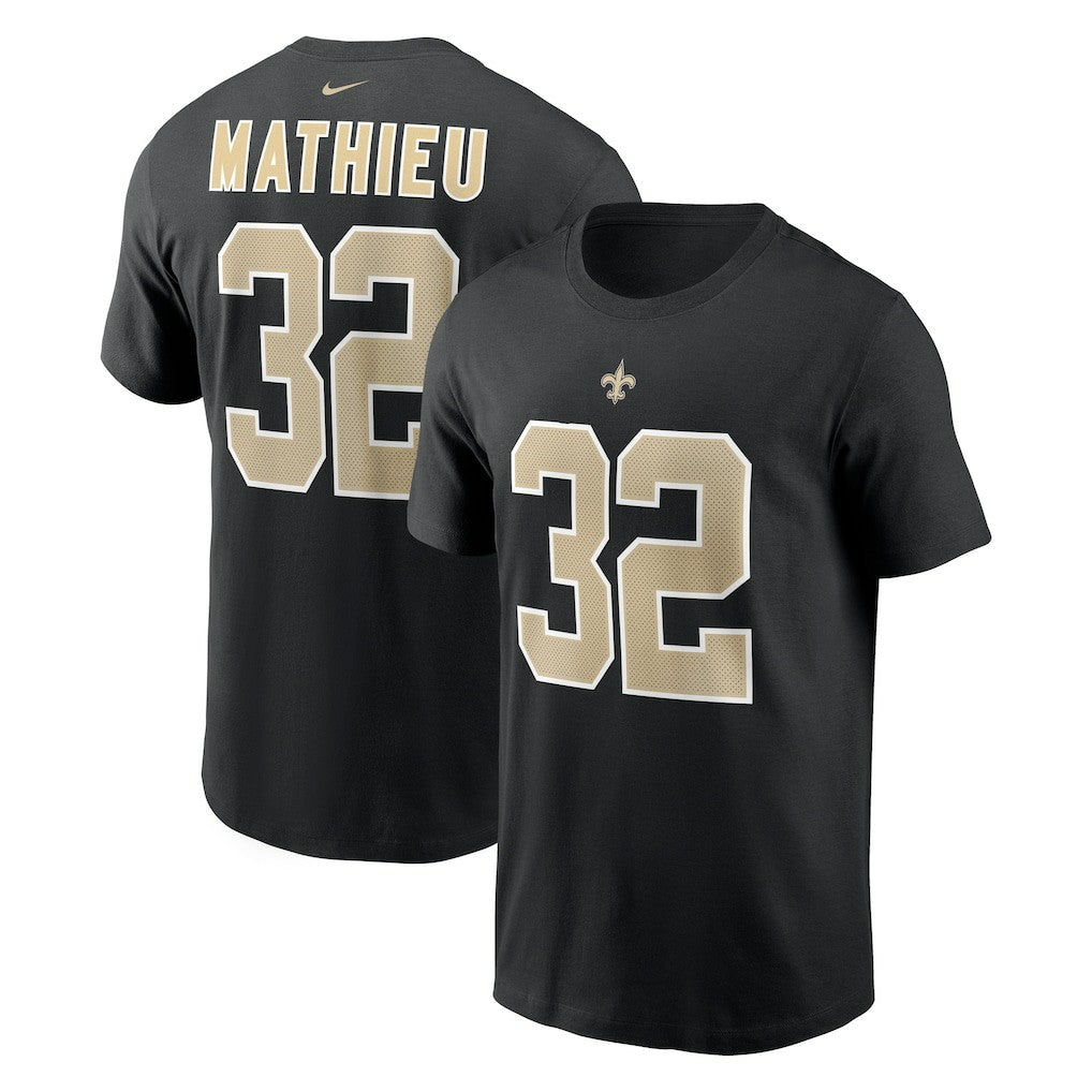 Tyrann Mathieu New Orleans Saints Player Name & Number T-Shirt - Black | Nike online