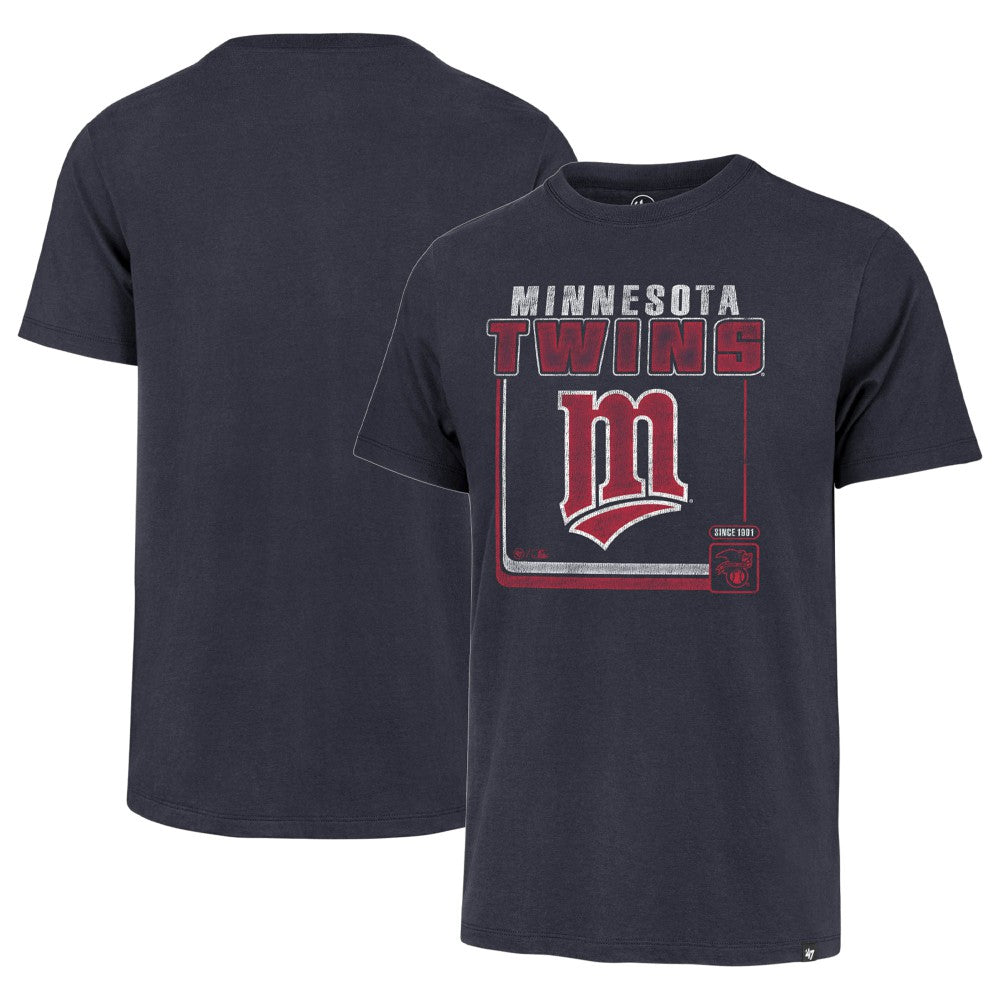 Minnesota Twins Cooperstown Collection Borderline Franklin T-Shirt - Navy | 47 brand