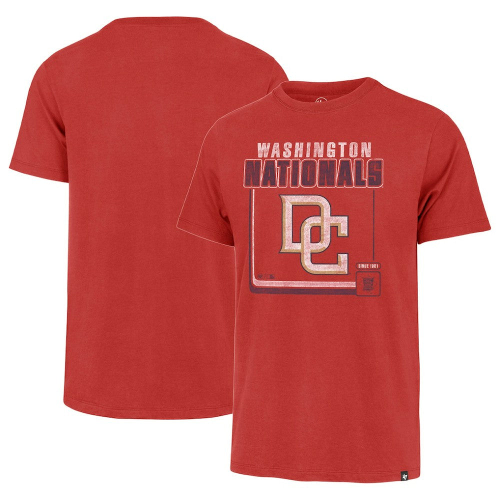 Washington Nationals Cooperstown Collection Borderline Franklin T-Shirt - Red | 47 brand