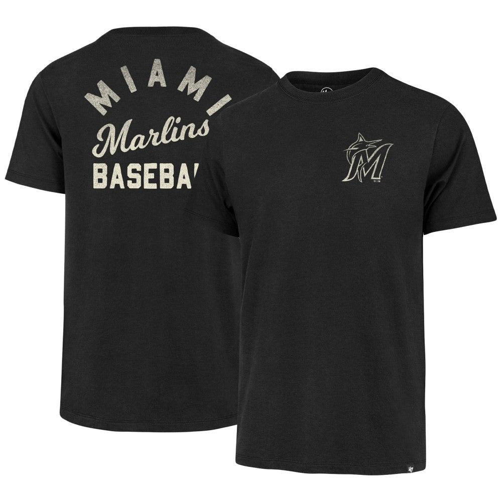 Miami Marlins Turn Back Franklin T-Shirt - Black | 47 brand
