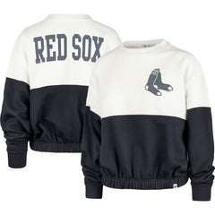 Boston Red Sox Women's Take Two Bonita Pullover Sweatshirt - White/Navy | 47 brand
