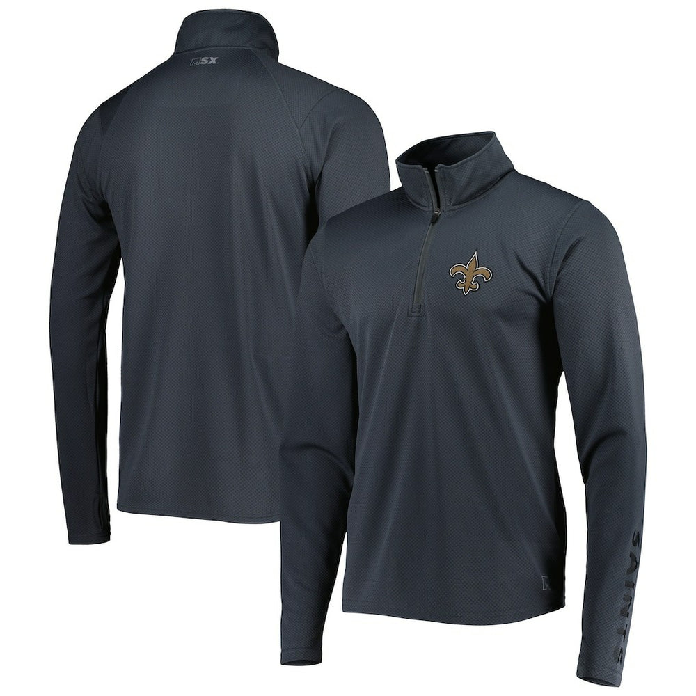 New Orleans Saints MSX by Michael Strahan Half-Zip Pullover - Charcoal outlet