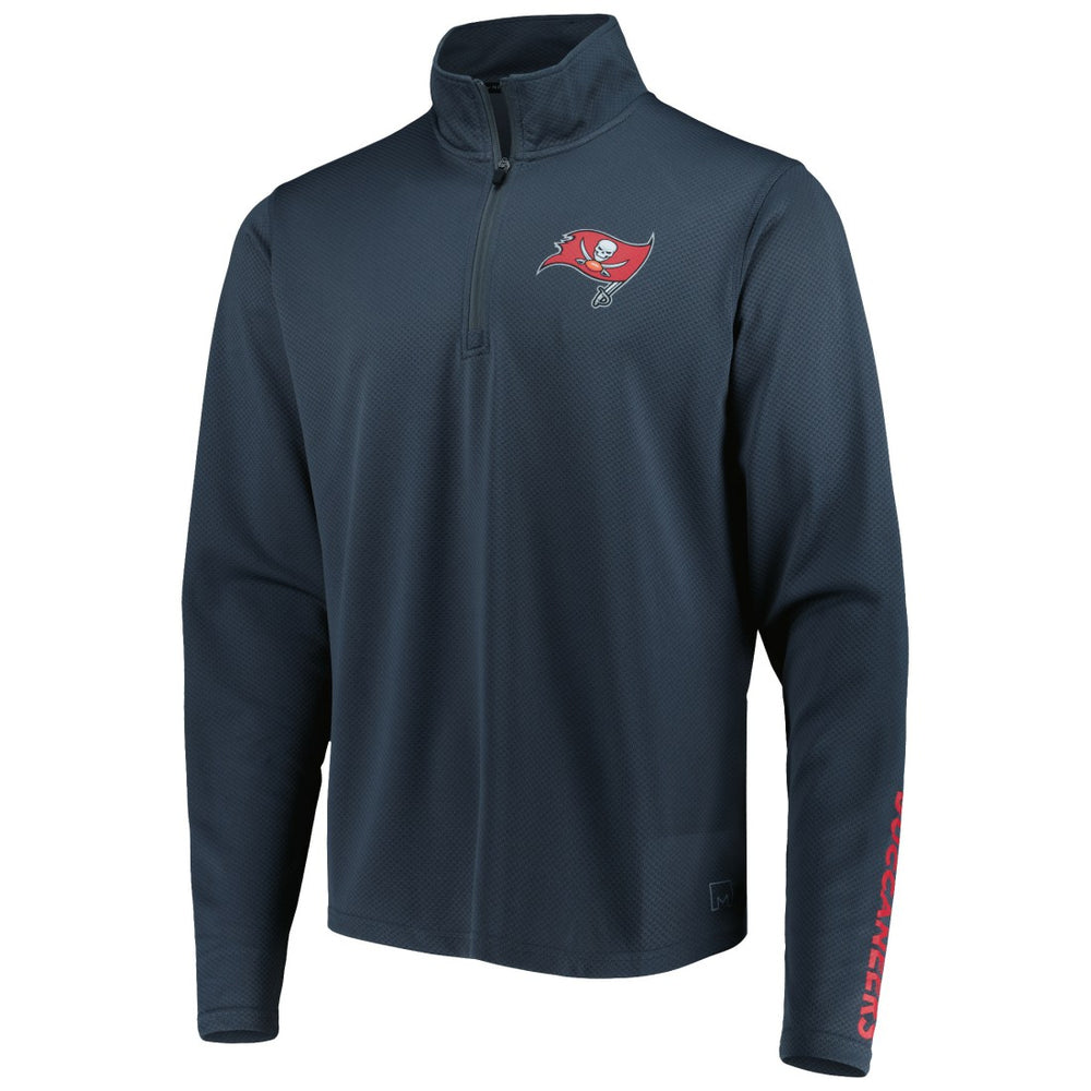 Tampa Bay Buccaneers MSX by Michael Strahan Half-Zip Pullover - Charcoal on sale