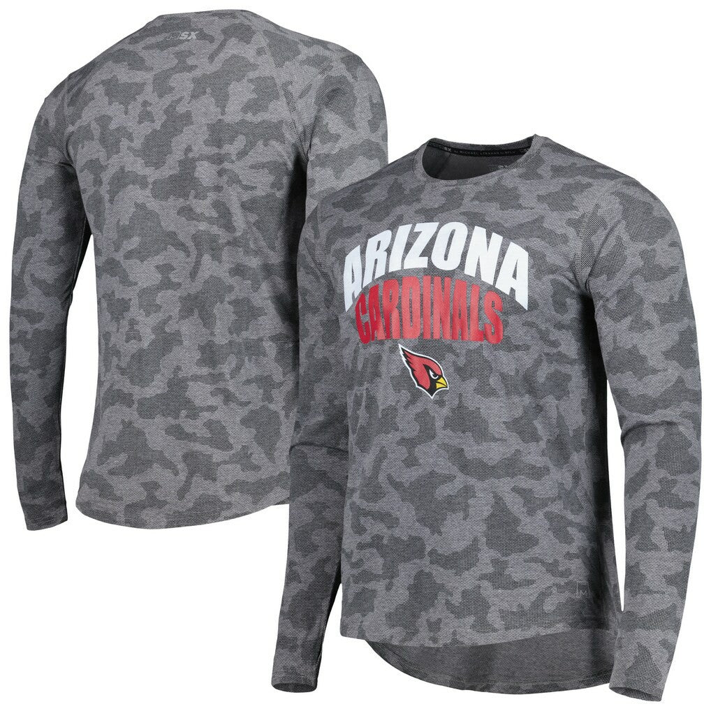 Arizona Cardinals MSX by Michael Strahan Performance Camo Long Sleeve T-Shirt - Gray discount