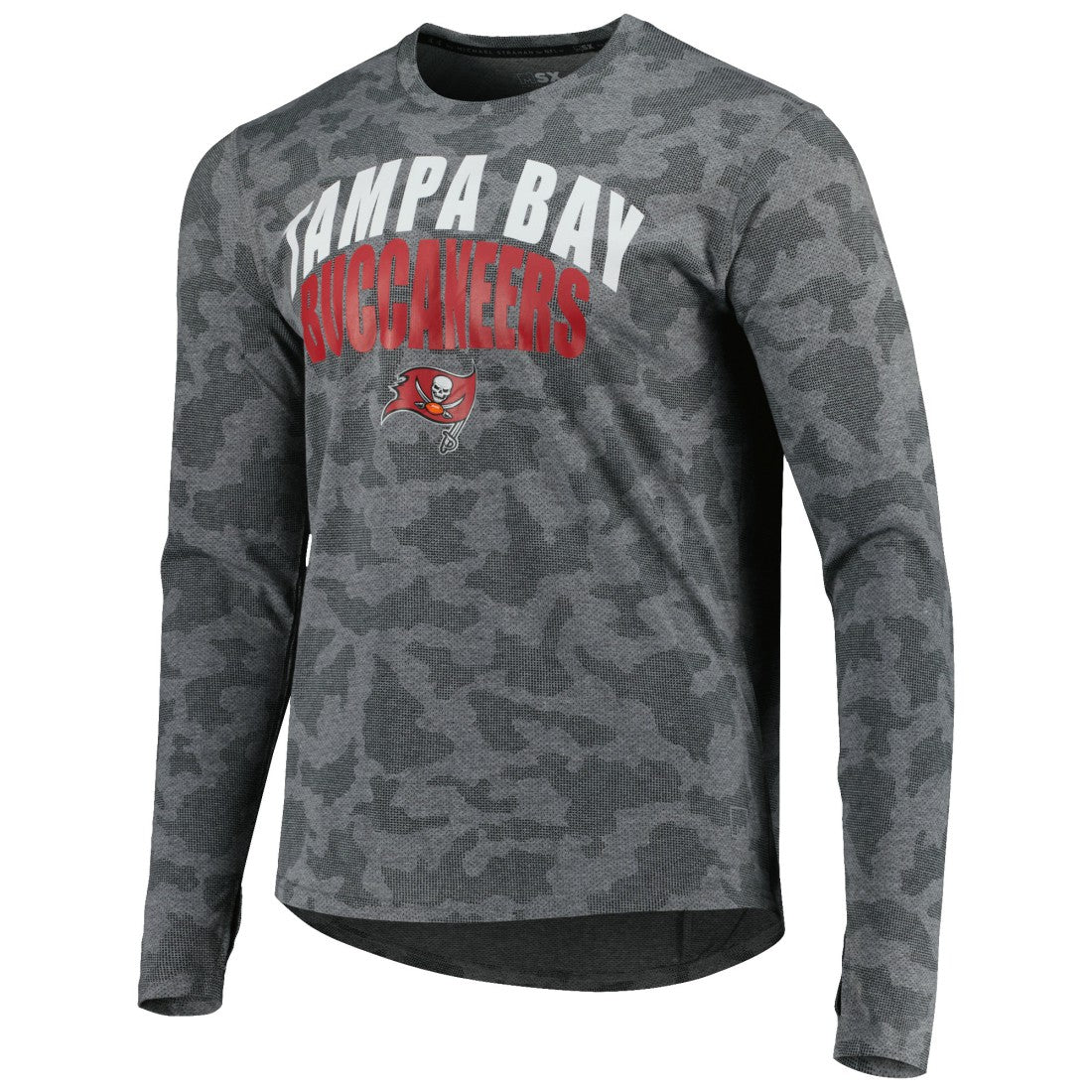 Tampa Bay Buccaneers MSX by Michael Strahan Performance Camo Long Sleeve T-Shirt - Gray on sale