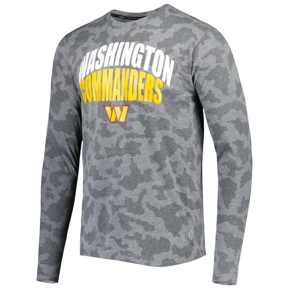 Washington Commanders MSX by Michael Strahan Performance Camo Long Sleeve T-Shirt - Black discount
