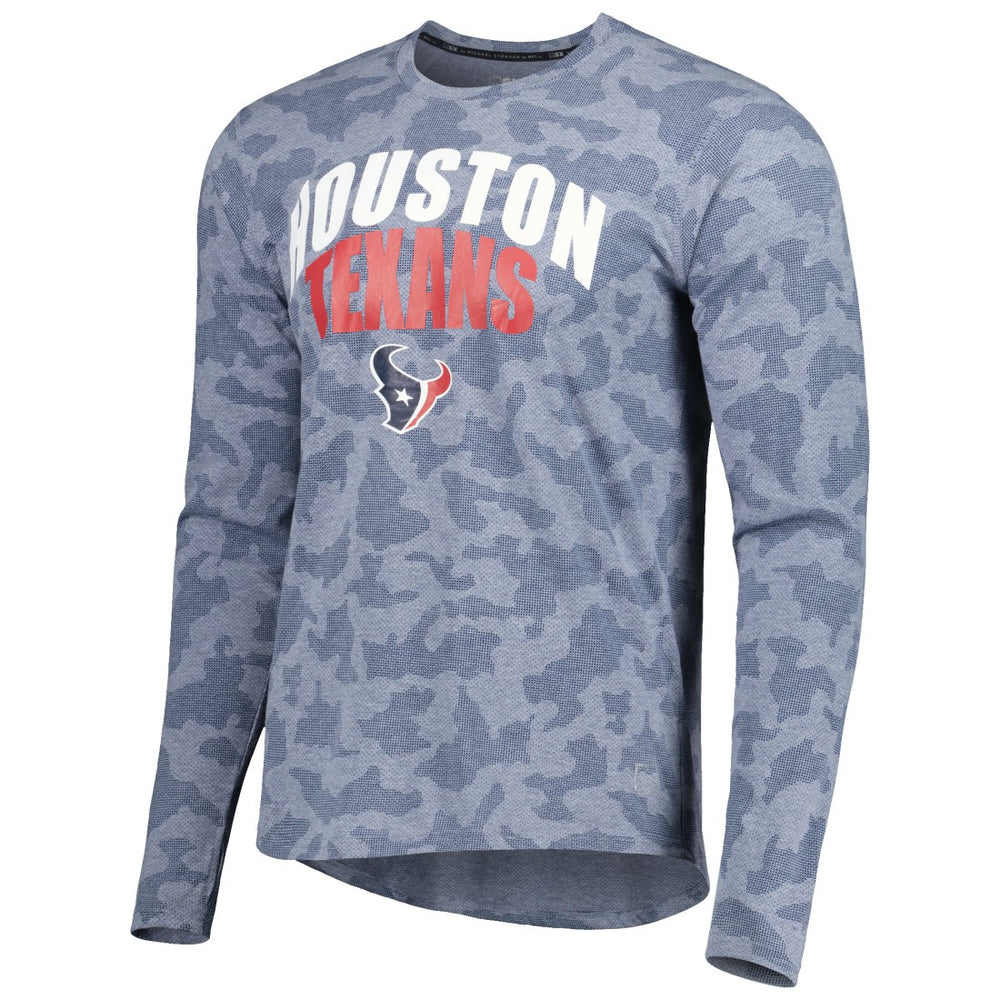 Houston Texans MSX by Michael Strahan Performance Camo Long Sleeve T-Shirt - Navy online