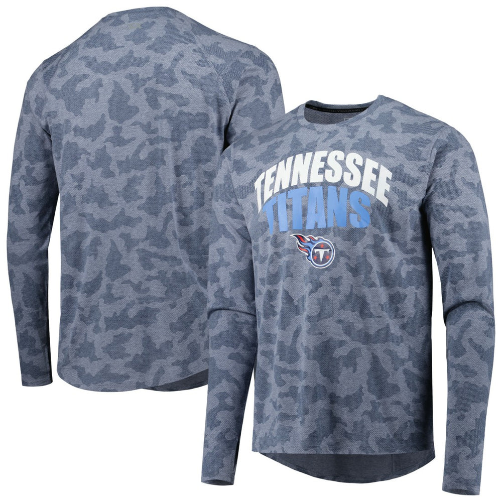 Tennessee Titans MSX by Michael Strahan Performance Camo Long Sleeve T-Shirt - Navy cheap