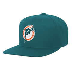 Miami Dolphins Youth Gridiron Classics Ground Snapback Hat - Aqua cheap