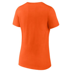Philadelphia Flyers Fanatics Women's Primary Logo Team V-Neck T-Shirt Orange