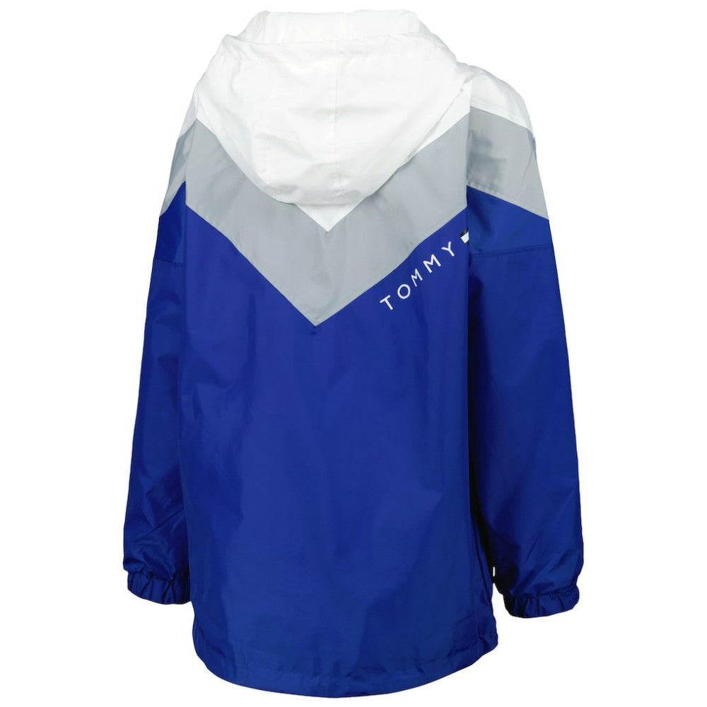 Tampa Bay Lightning Tommy Hilfiger Women's Staci Half-Zip Windbreaker Jacket Blue/Silver