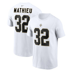 Tyrann Mathieu New Orleans Saints Player Name & Number T-Shirt - White | Nike online