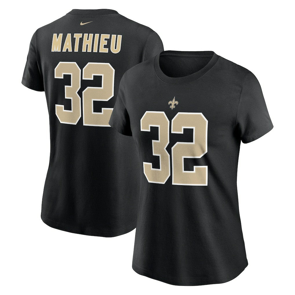 Tyrann Mathieu New Orleans Saints Women's Player Name & Number T-Shirt - Black | Nike online