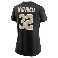 Tyrann Mathieu New Orleans Saints Women's Player Name & Number T-Shirt - Black | Nike online