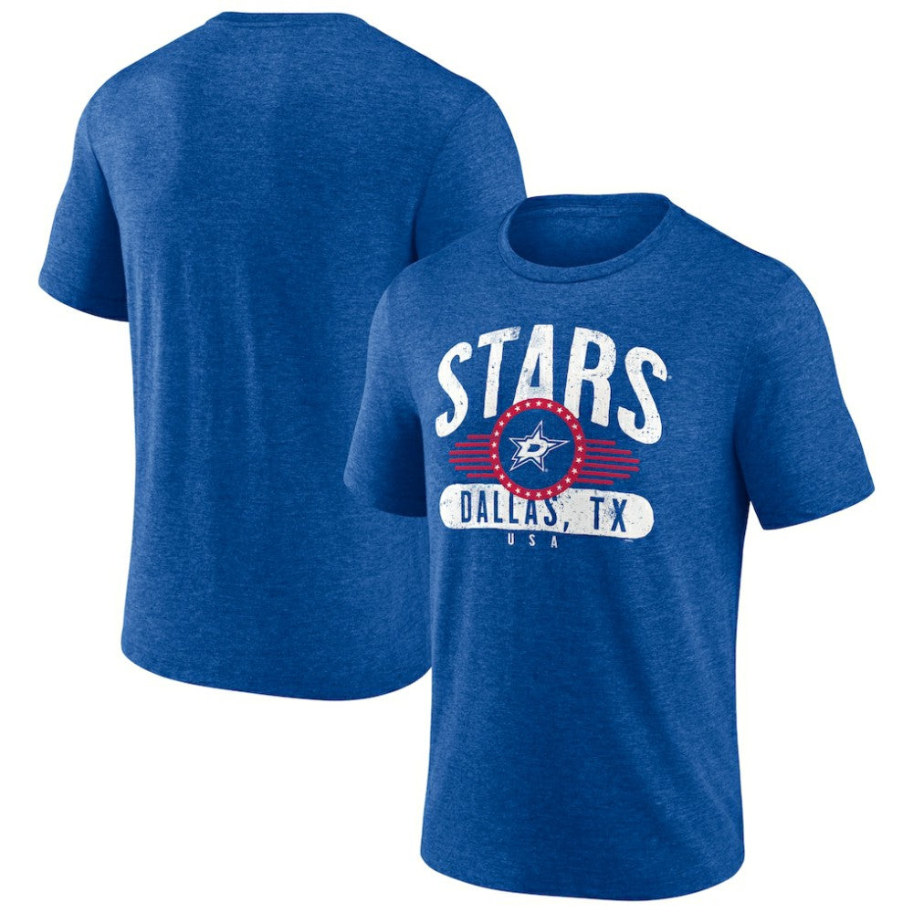 Dallas Stars Badge of Honor Tri-Blend T-Shirt Royal