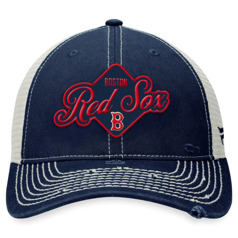 Boston Red Sox Heritage Trucker Snapback Hat - Navy