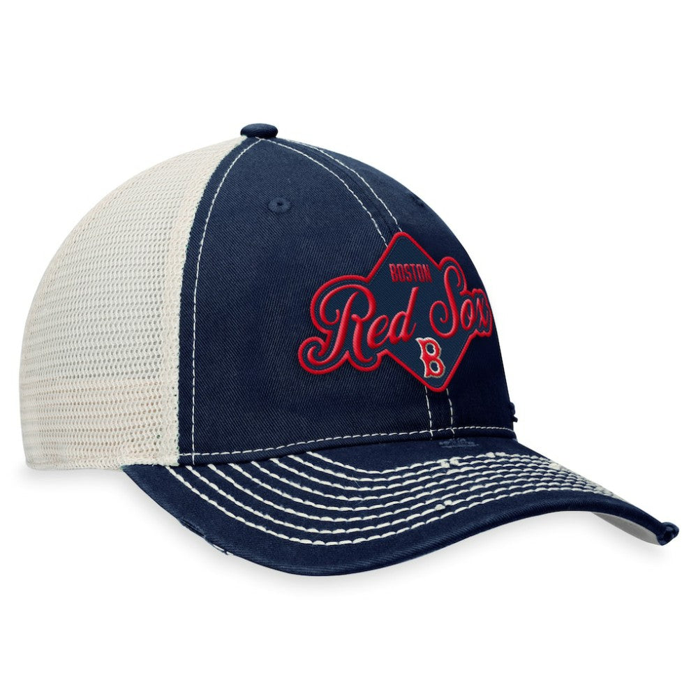 Boston Red Sox Heritage Trucker Snapback Hat - Navy