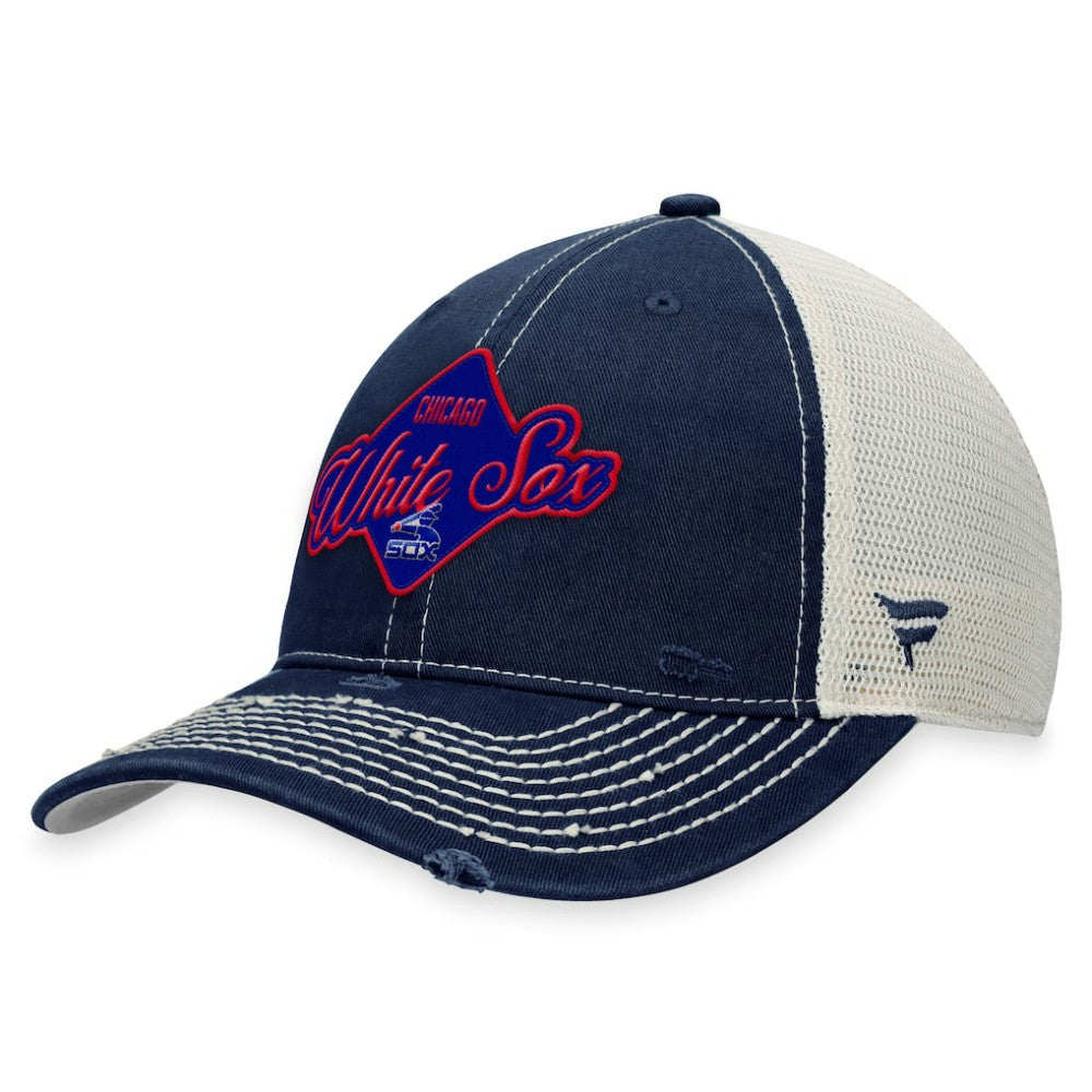 Chicago White Sox Heritage Trucker Snapback Hat - Navy