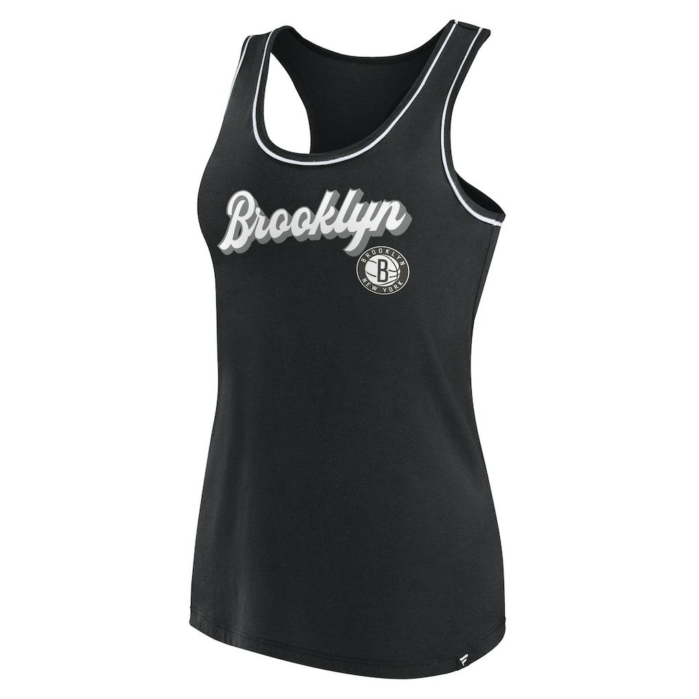 Brooklyn Nets Women's Wordmark Logo Racerback Tank Top - Black | Fanatics online
