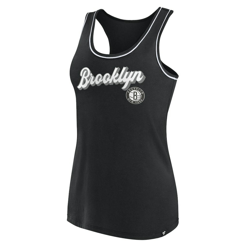 Brooklyn Nets Women's Wordmark Logo Racerback Tank Top - Black | Fanatics online