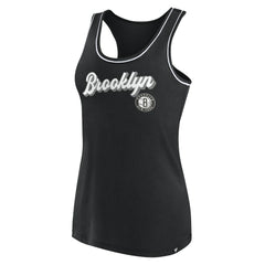 Brooklyn Nets Women's Wordmark Logo Racerback Tank Top - Black | Fanatics online