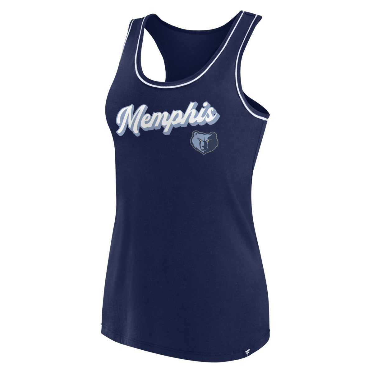 Memphis Grizzlies Women's Wordmark Logo Racerback Tank Top - Navy | Fanatics outlet
