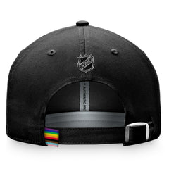 Nashville Predators Fanatics Team Logo Pride Adjustable Hat Black