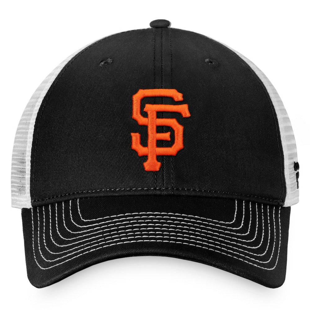 San Francisco Giants Team Core Unstructured Trucker Adjustable Hat - Black/White