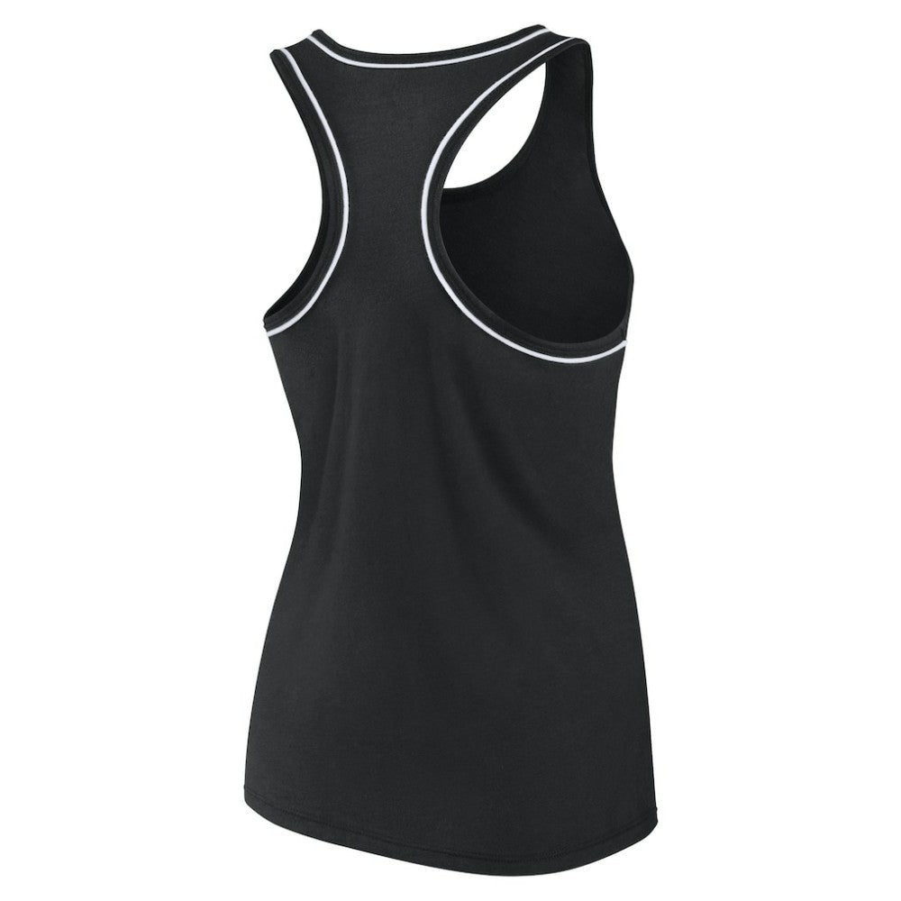 New Jersey Devils Fanatics Women's Wordmark Logo Racerback Scoop Neck Tank Top Black