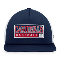 St. Louis Cardinals Majestic Foam Trucker Snapback Hat - Navy/White