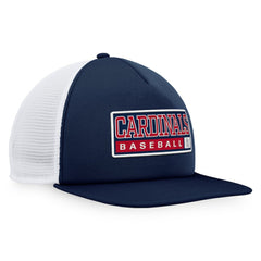 St. Louis Cardinals Majestic Foam Trucker Snapback Hat - Navy/White