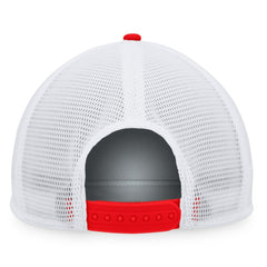 Washington Nationals Majestic Foam Trucker Snapback Hat - Red/White
