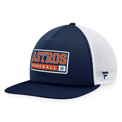 Houston Astros Majestic Foam Trucker Snapback Hat - Navy/White