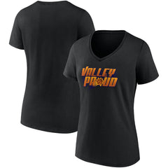 Phoenix Suns Women's Hometown Collection Valley Proud V-Neck T-Shirt - Black | Fanatics for sale