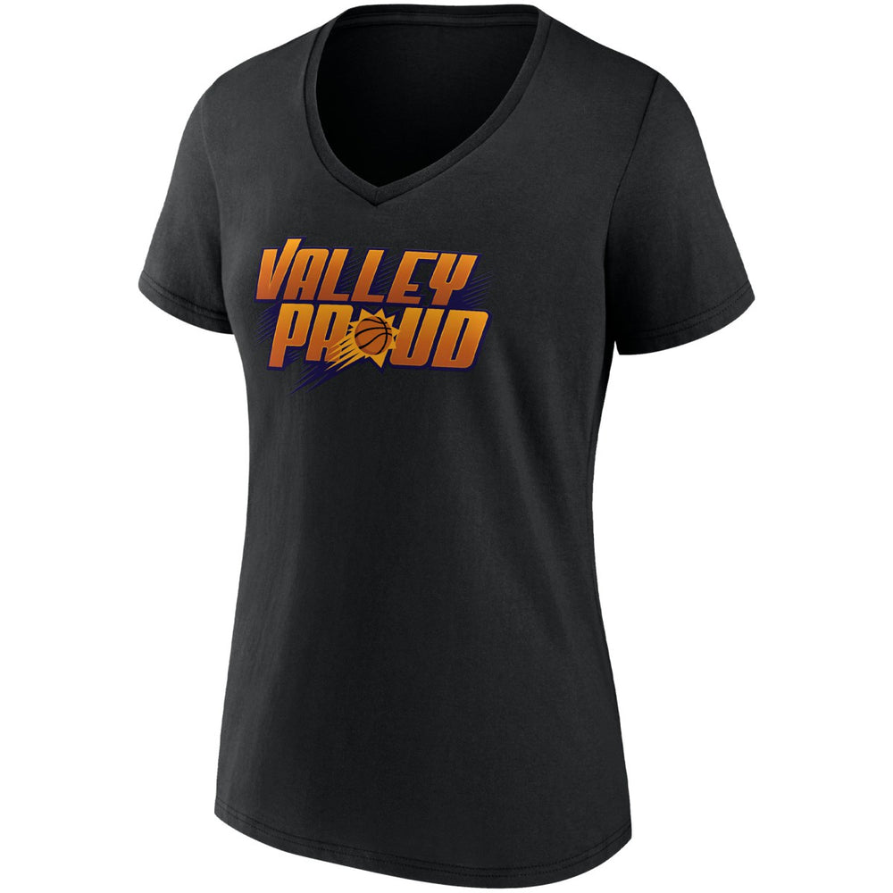 Phoenix Suns Women's Hometown Collection Valley Proud V-Neck T-Shirt - Black | Fanatics for sale